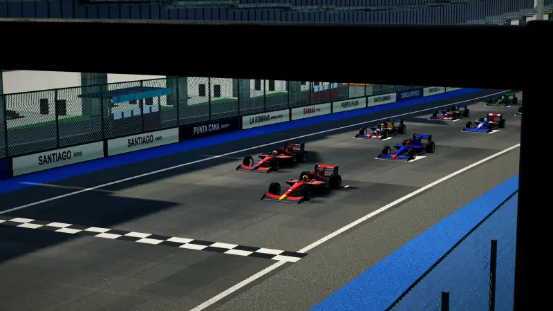 On the grid for the Dominican Grand Prix: Dominican Republic racing game screenshot