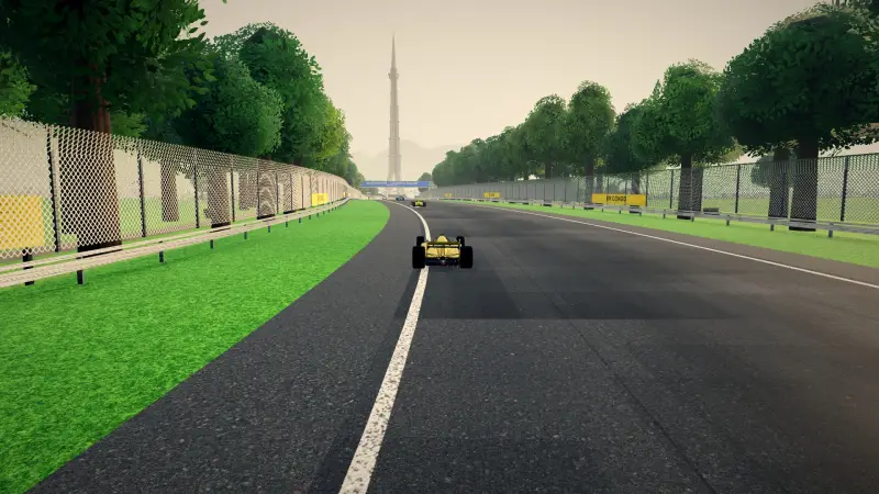 Chasing through a corner in DR Congo: DR Congo racing game screenshot