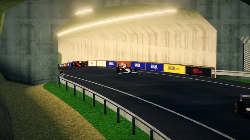 Out of the tunnel, Ecuador: Ecuador racing game screenshot