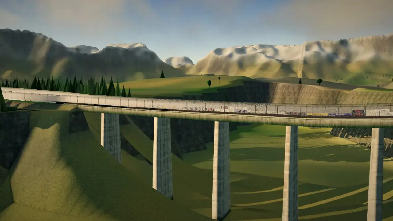 Over the viaduct, Ecuador: the Ecuador racing game
