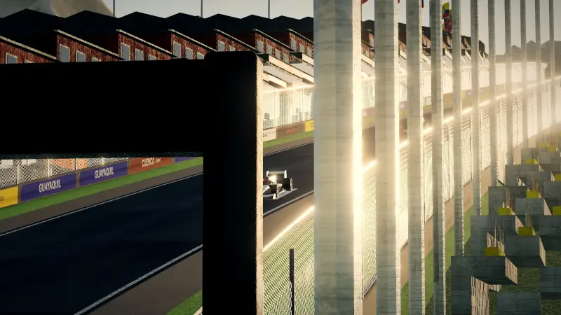 Crossing the line at the Ecuador circuit: Ecuador racing game screenshot