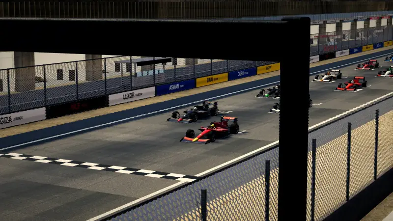 On the grid for the Egyptian Grand Prix: Egypt racing game screenshot