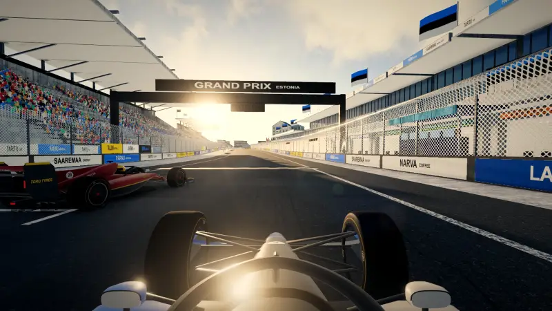On the grid for the Estonian Grand Prix: Estonia racing game screenshot