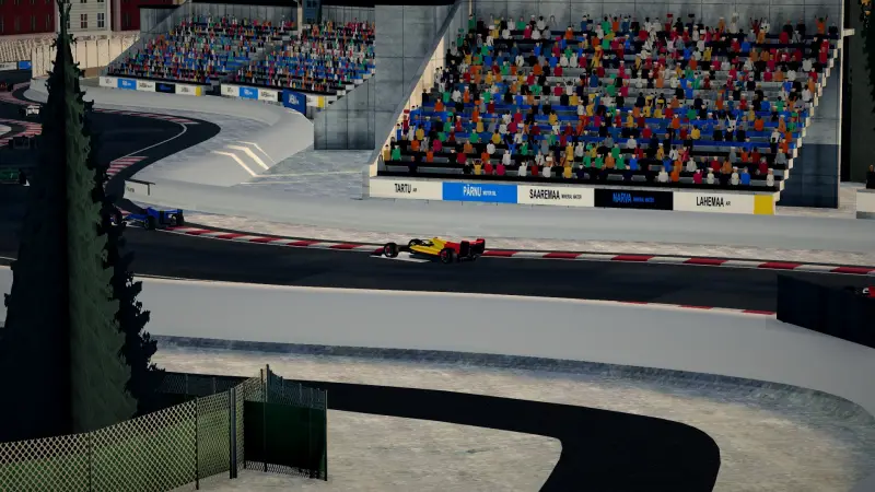 Craning over the Estonia track: Estonia racing game screenshot