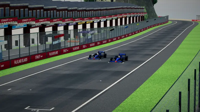 Over the crest, Falkland Islands: Falkland Islands racing game screenshot