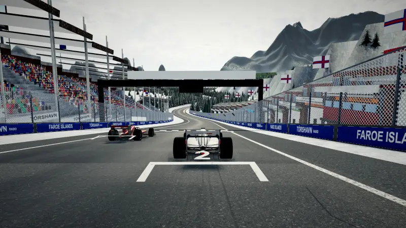 On the grid for the Grand Prix of Faroe Islands: Faroe Islands racing game screenshot