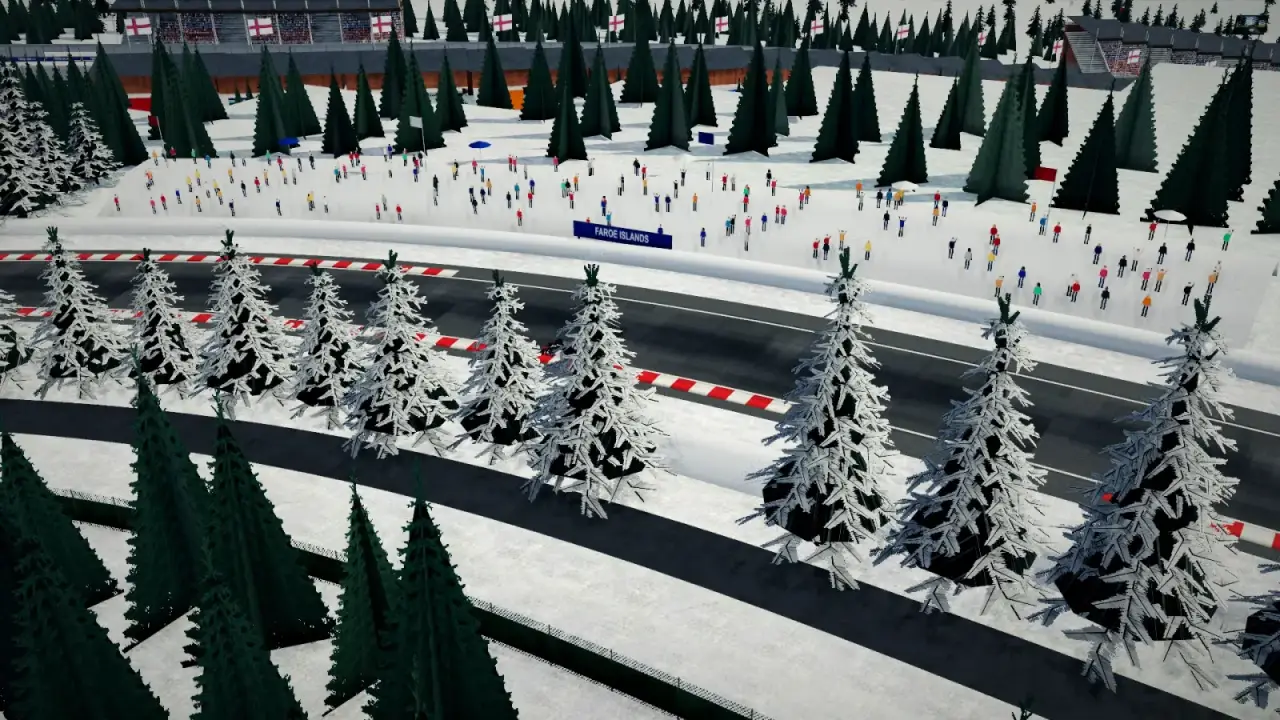 The helicopter over the Faroe Islands circuit: the Faroe Islands racing game