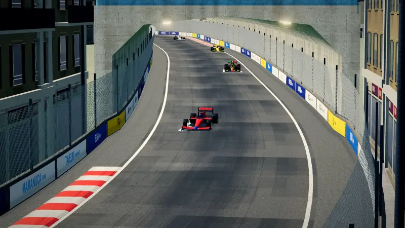 Out of the tunnel, Fiji: Fiji racing game screenshot