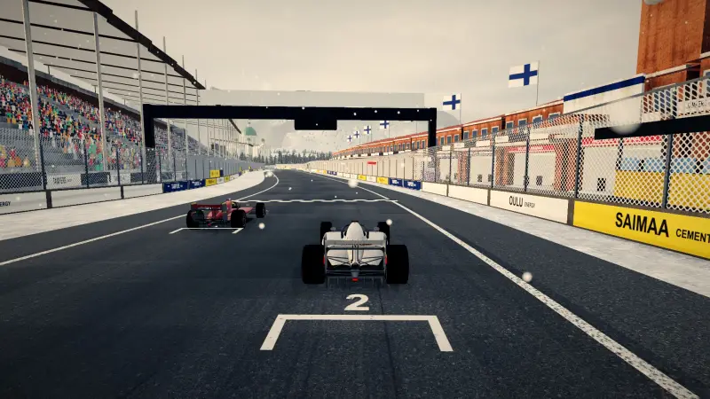 On the grid for the Finnish Grand Prix: Finland racing game screenshot