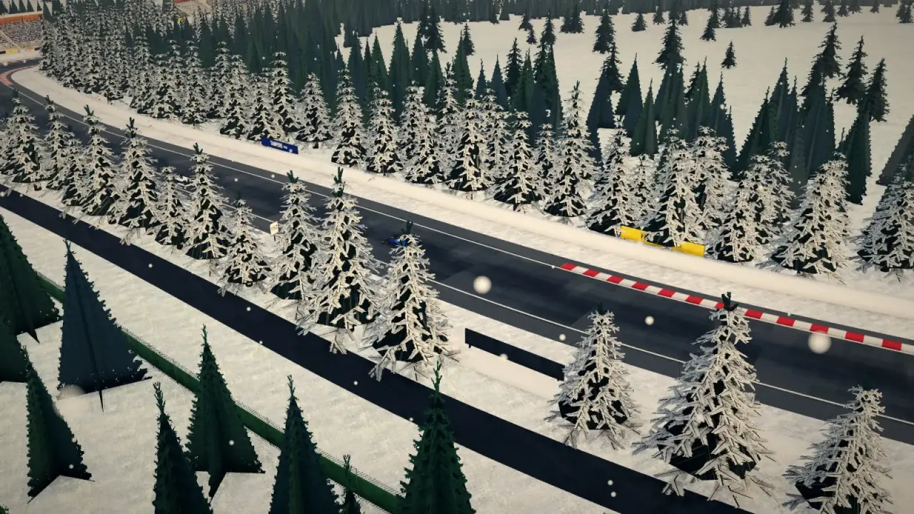 The helicopter over the Finland circuit: the Finland racing game