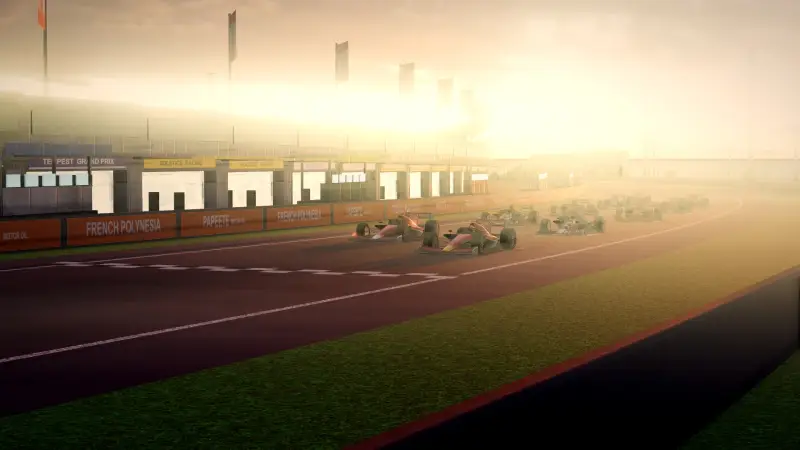 On the grid for the Grand Prix of French Polynesia: French Polynesia racing game screenshot