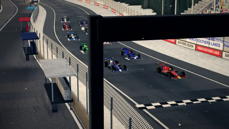 On the grid for the Grand Prix of French Southern Lands: French Southern Lands racing game screenshot