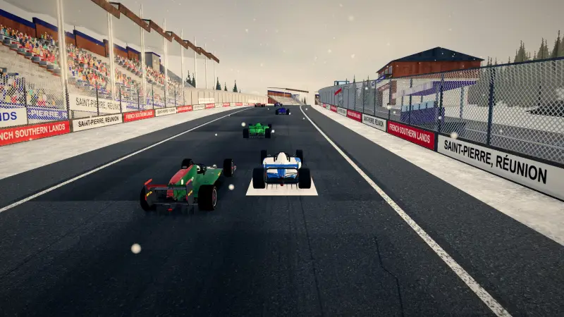 The climb to the hairpin, French Southern Lands: French Southern Lands racing game screenshot