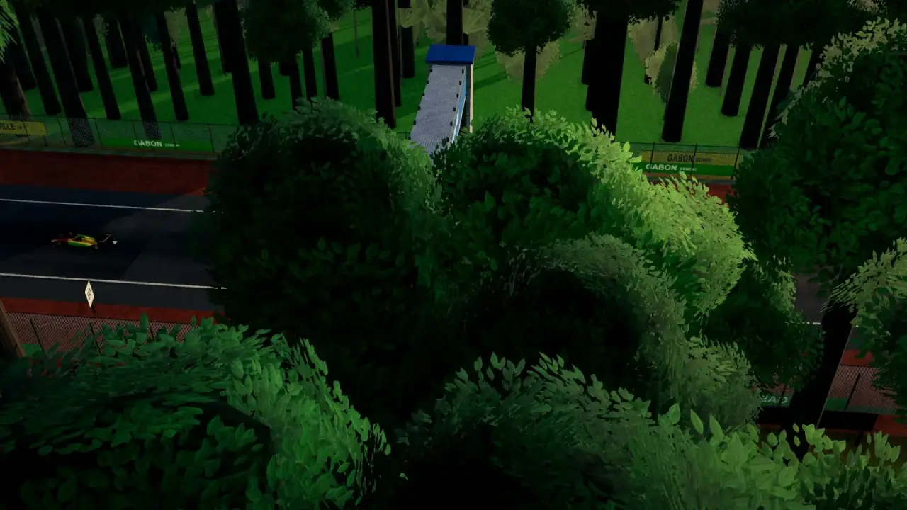 The helicopter over the Gabon circuit: the Gabon racing game
