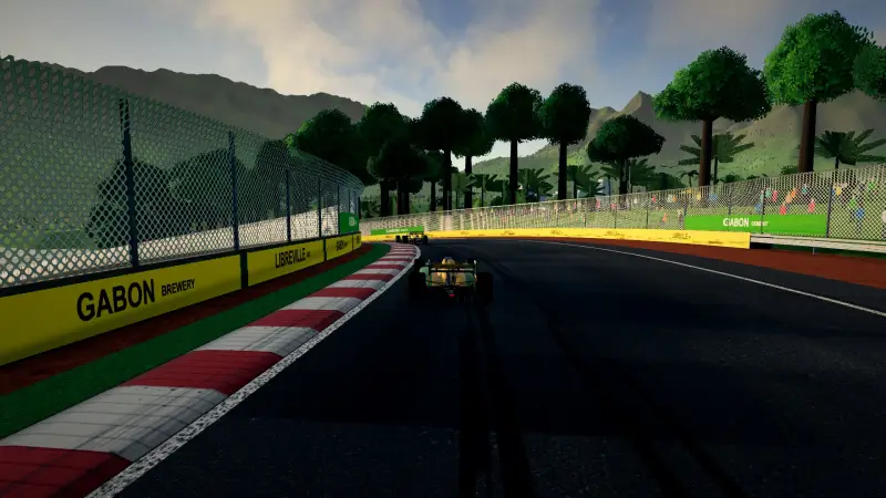 The corkscrew, Gabon: Gabon racing game screenshot
