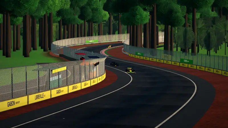 Over the crest, Gabon: Gabon racing game screenshot