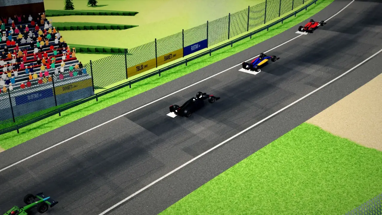 Craning over the Georgia track: the Georgia racing game
