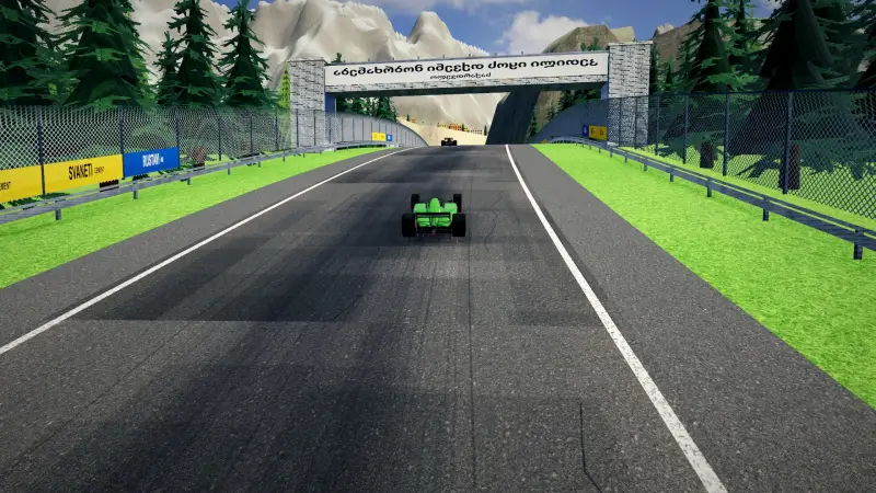 Compression into the crest, Georgia: Georgia racing game screenshot