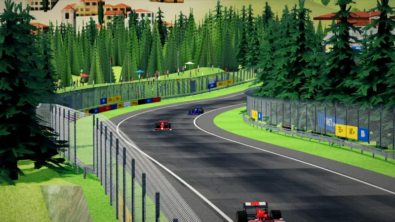 Over the crest, Georgia: Georgia racing game screenshot