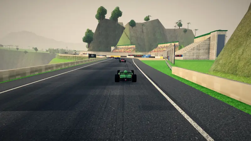 Chasing through a corner in Ghana: Ghana racing game screenshot