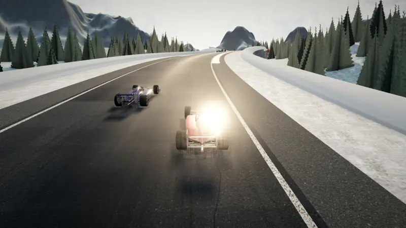 The climb to the hairpin, Greenland: Greenland racing game screenshot