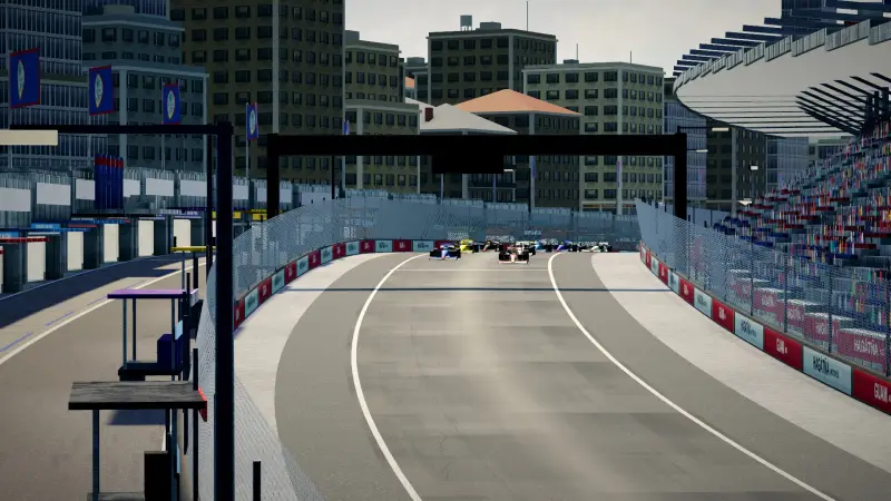 On the grid for the Grand Prix of Guam: Guam racing game screenshot
