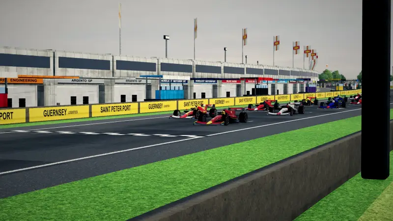 On the grid for the Grand Prix of Guernsey: Guernsey racing game screenshot