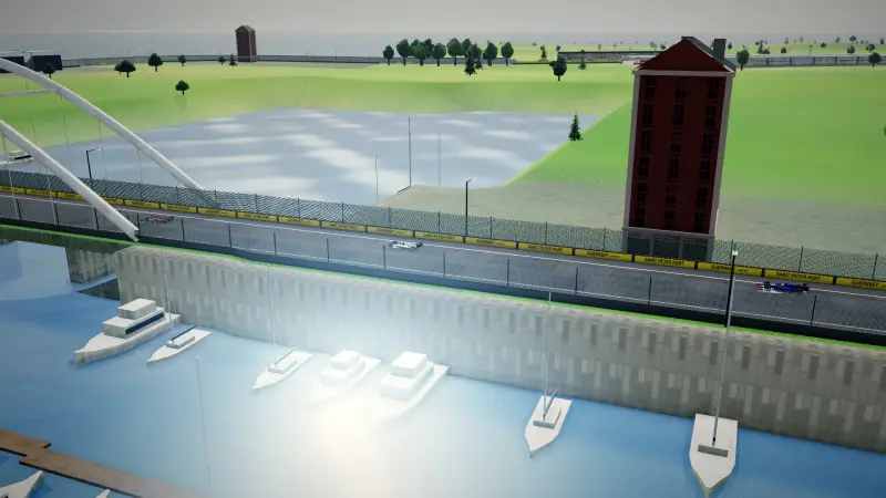 Across the bridge, Guernsey: Guernsey racing game screenshot