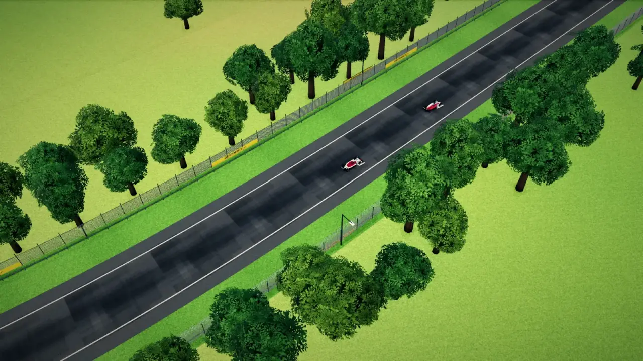 The helicopter over the Guernsey circuit: the Guernsey racing game