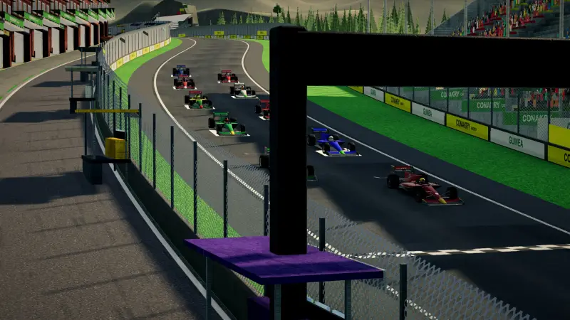 On the grid for the Grand Prix of Guinea: Guinea racing game screenshot