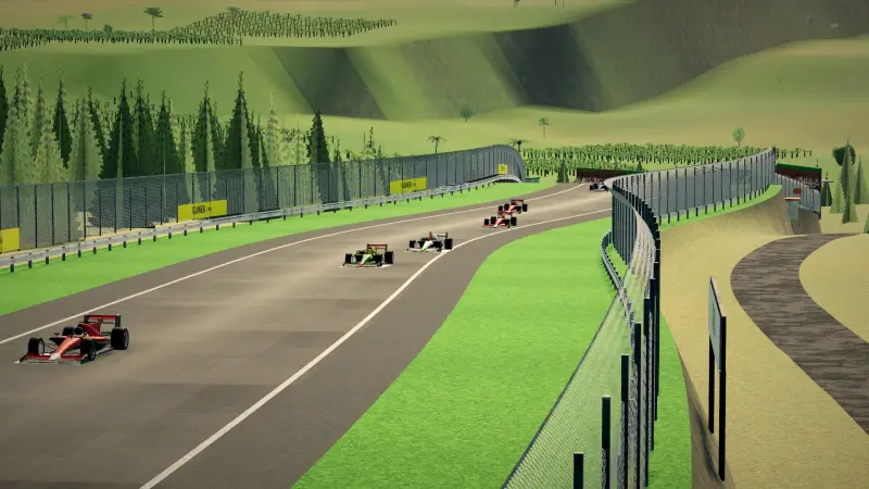 Over the crest, Guinea: Guinea racing game screenshot