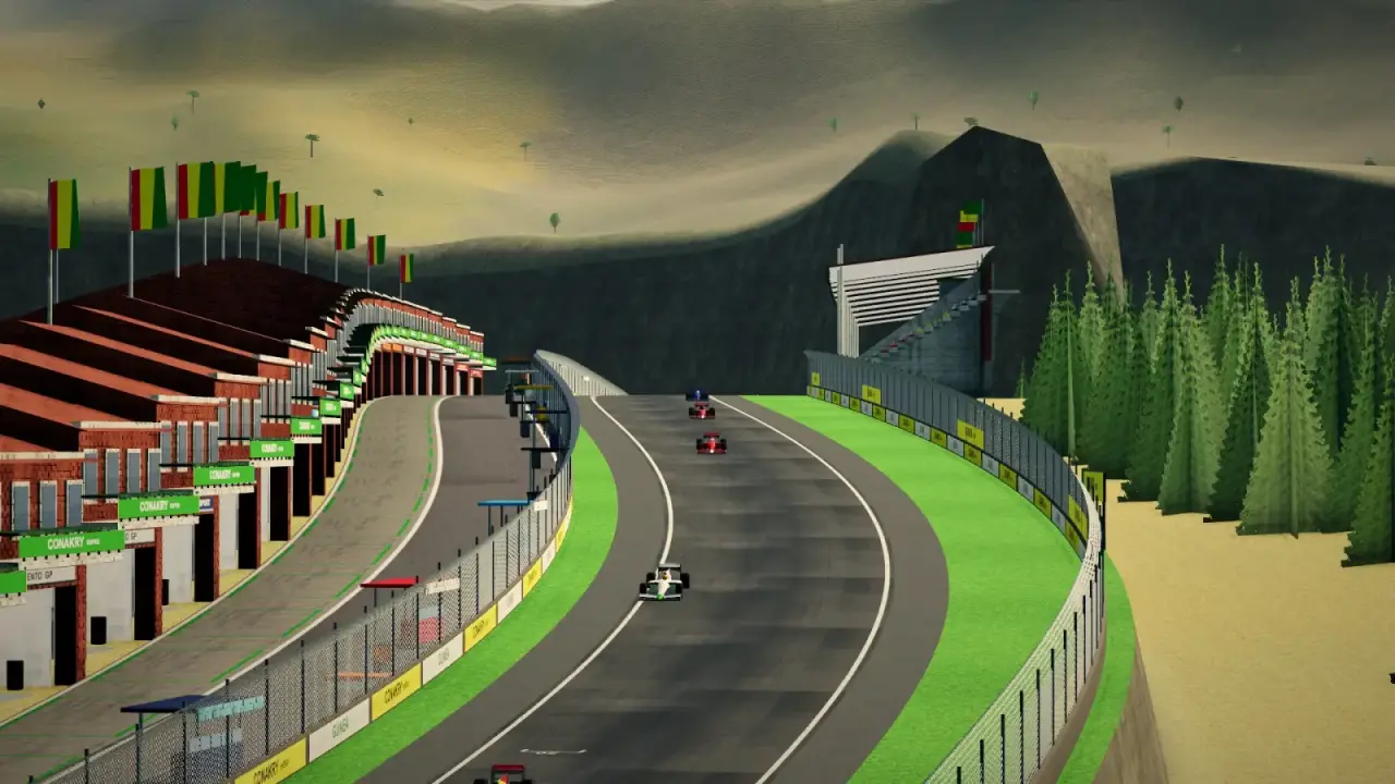 Down the plunge, Guinea: the Guinea racing game