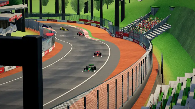 Crossing the line at the Guyana circuit: Guyana racing game screenshot