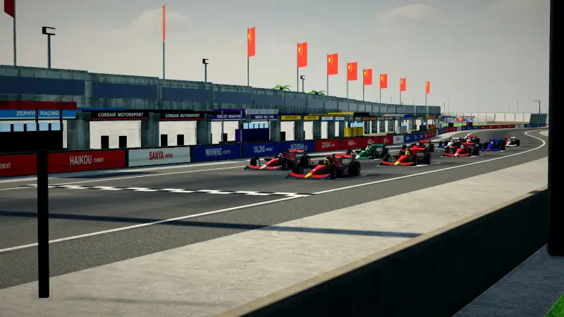 On the grid for the Hainan Grand Prix: Hainan racing game screenshot