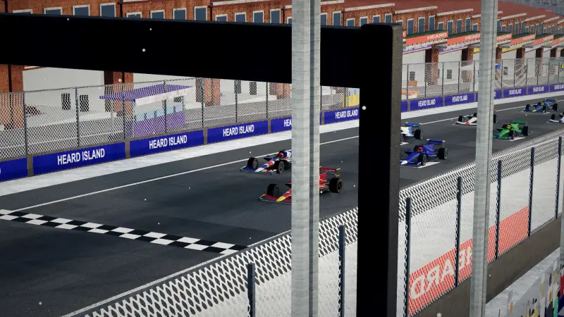 On the grid for the Grand Prix of Heard Island: Heard Island racing game screenshot