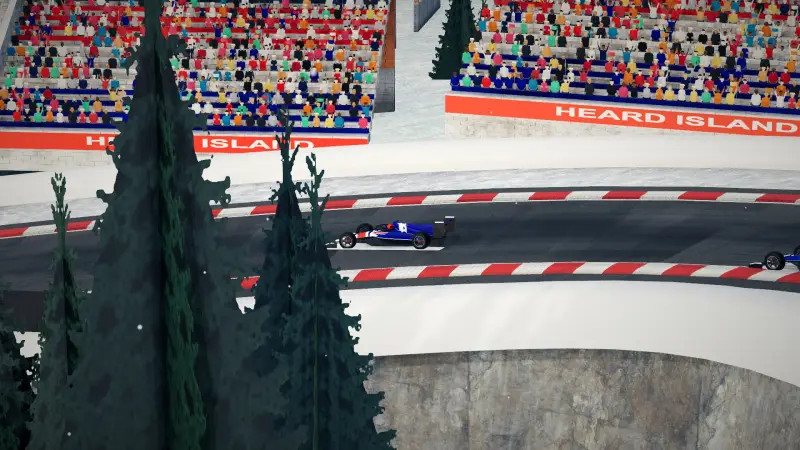 The corkscrew, Heard Island: Heard Island racing game screenshot