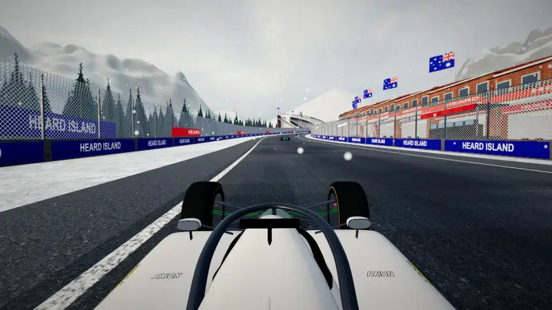 On board around Heard Island: Heard Island racing game screenshot