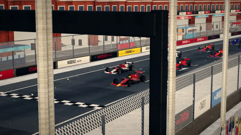 On the grid for the Hokkaido Grand Prix: Hokkaido racing game screenshot
