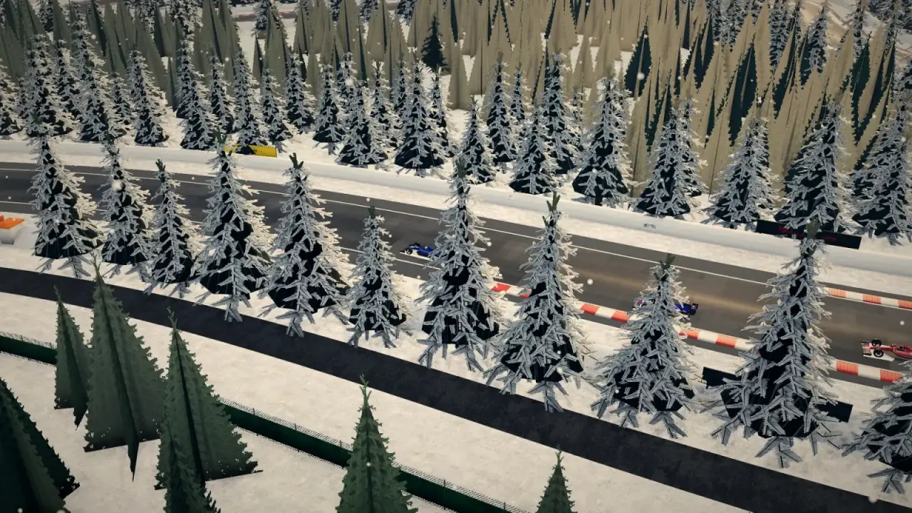 The helicopter over the Hokkaido circuit: the Hokkaido racing game