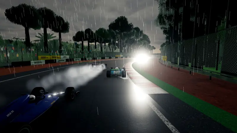 Chasing through a corner in Honduras: Honduras racing game screenshot