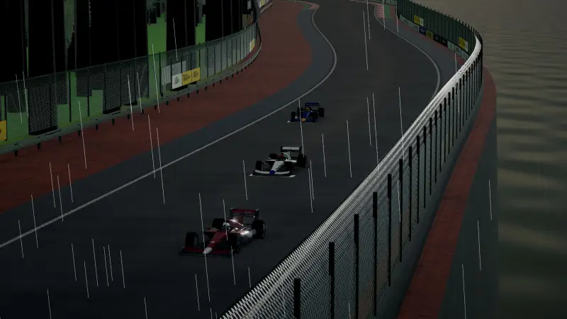 Trackside at the Honduras circuit: Honduras racing game screenshot
