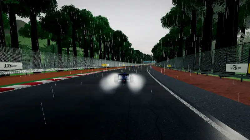 Chasing through a corner in Honduras: Honduras racing game screenshot