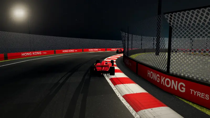 The climb to the hairpin, Hong Kong: Hong Kong racing game screenshot