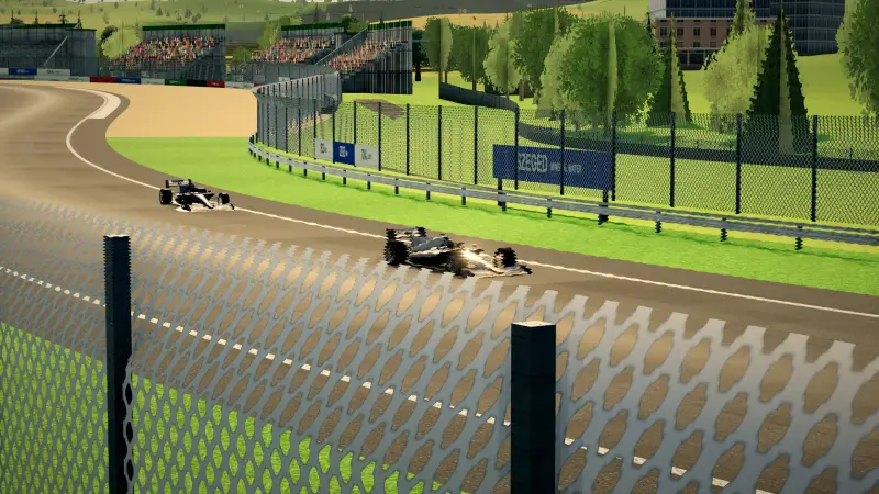 Trackside at the Hungary circuit: Hungary racing game screenshot