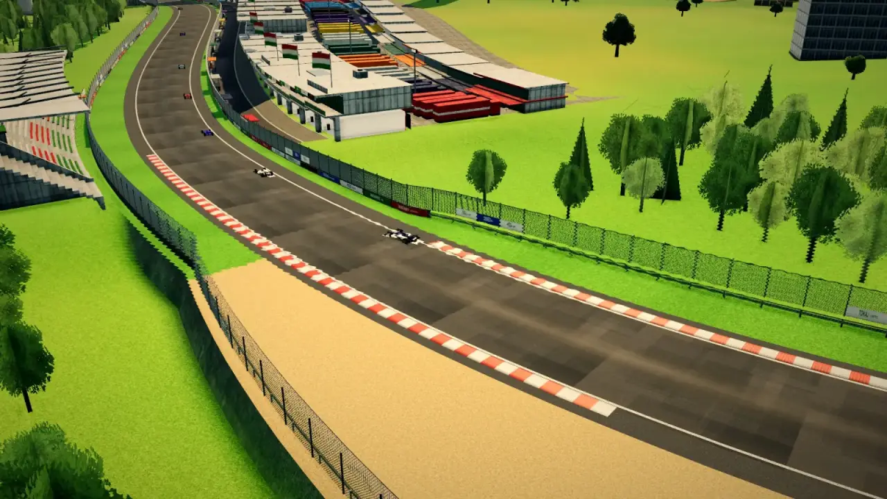 The helicopter over the Hungary circuit: the Hungary racing game