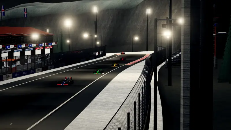 Over the crest, Iceland: Iceland racing game screenshot