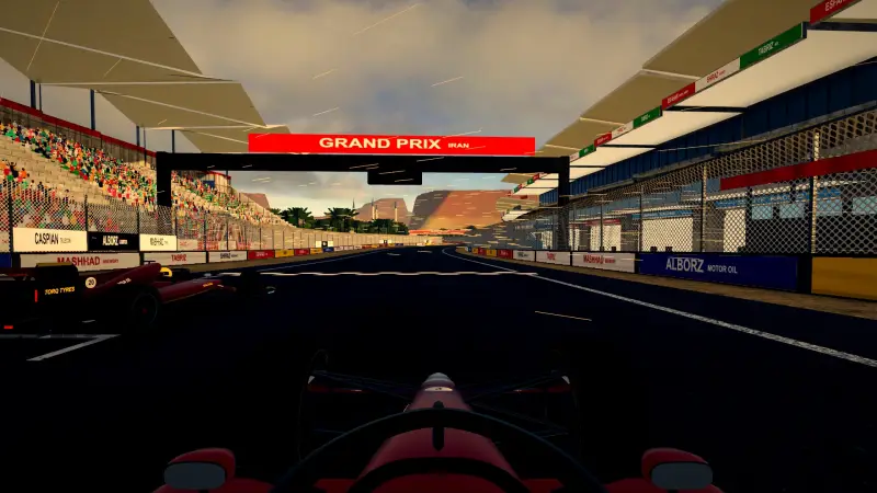 On the grid for the Iranian Grand Prix: Iran racing game screenshot