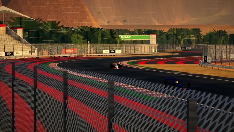 Trackside at the Iran circuit: Iran racing game screenshot