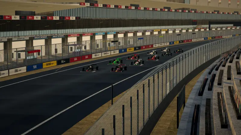 Trackside at the Iraq circuit: Iraq racing game screenshot
