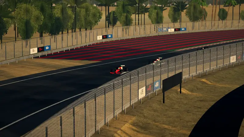 Craning over the Iraq track: Iraq racing game screenshot